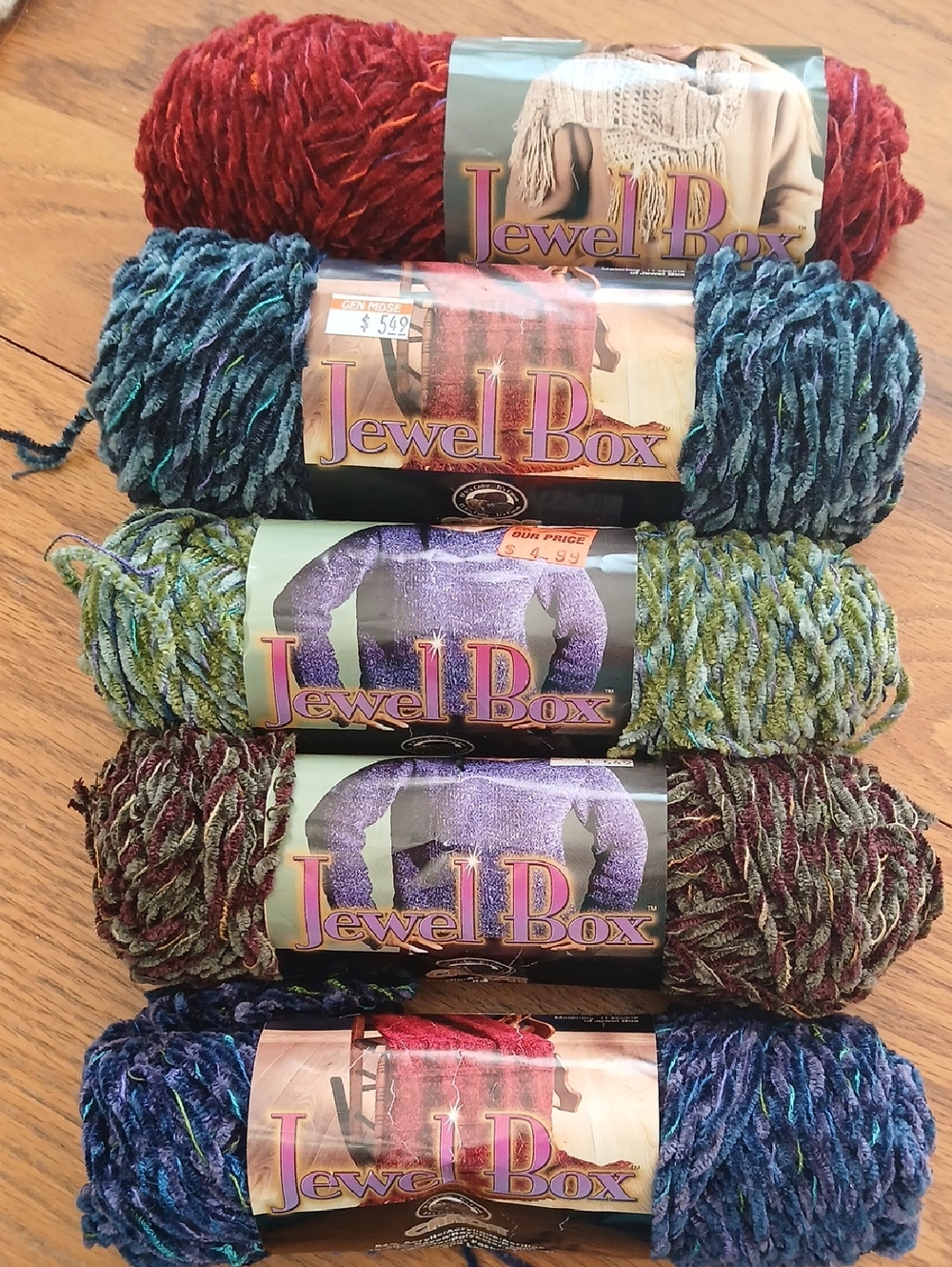 Jewel Box Chenille Yarn Skeins - Assorted Colors